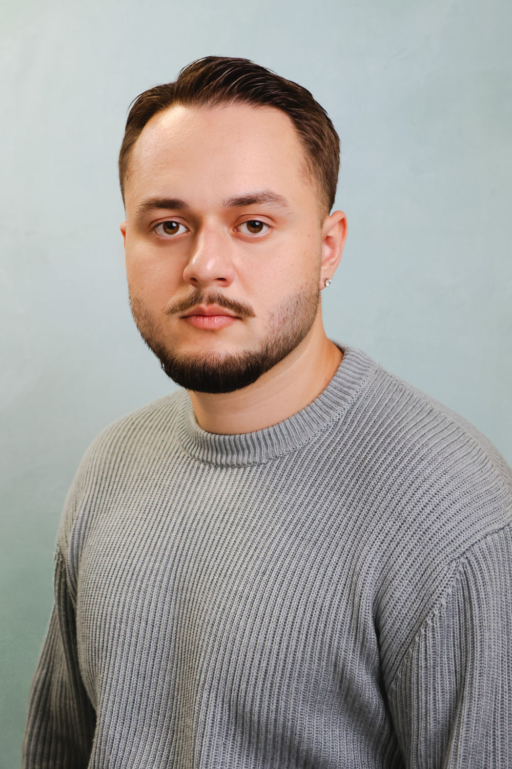Character-led actor portrait photographed at the Ceeb Moz studio in King's Cross, London.